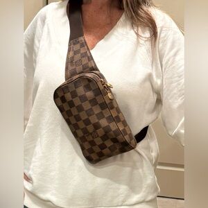 Louis Vuitton Authentic Damier Geronimos Crossbody or Fanny pack bag